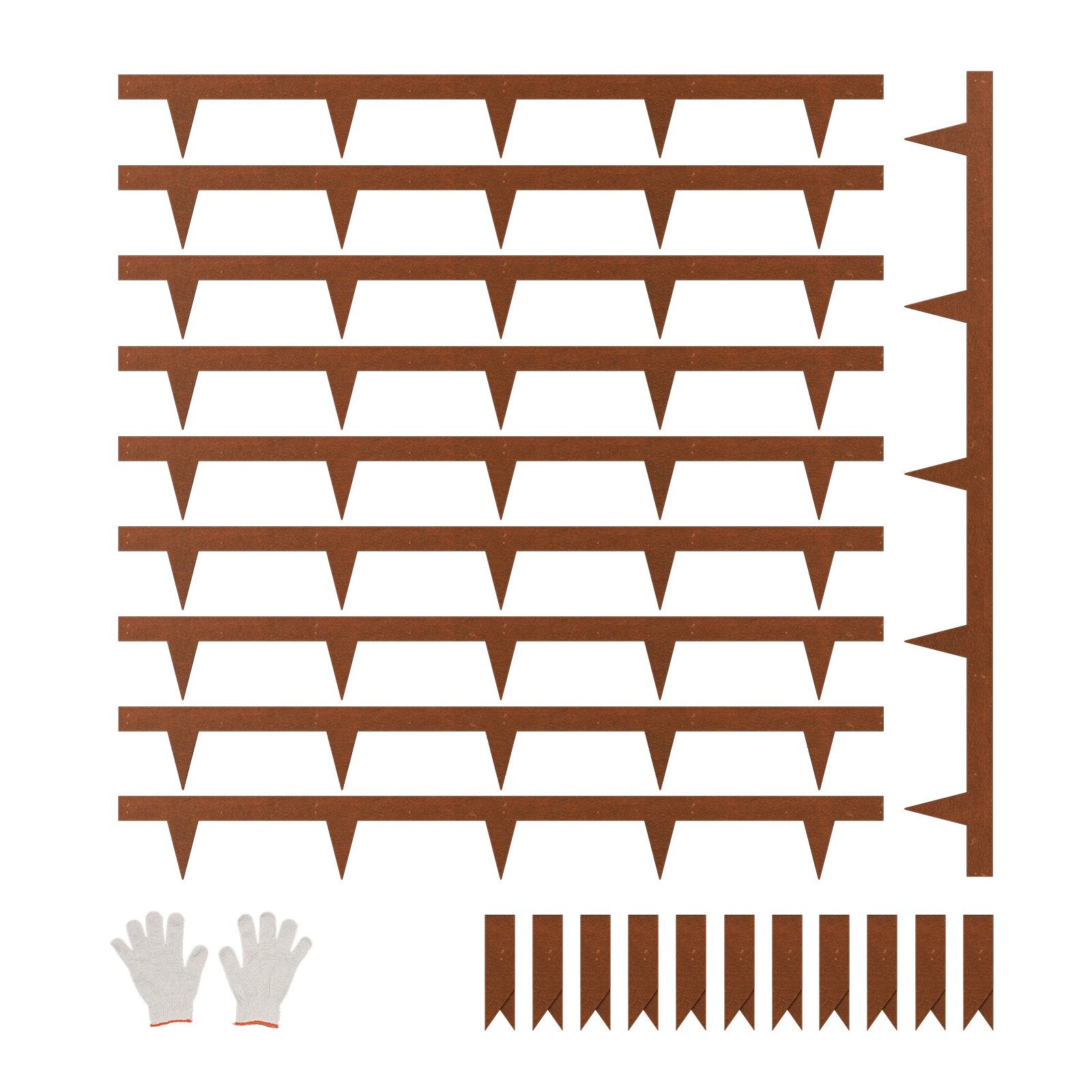 Laundry Cleaning Supplies: VEVOR Steel Landscape Edging, 10 Packs 40 x 4.5 in Weather-Resistant & Pre-Rust Metal Landscape Edging, Bendable Garden Edging Border, Heavy Duty Lawn Edging, Flower Bed Yard Pathway Divider