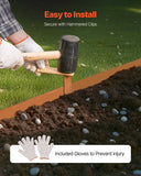 Laundry Cleaning Supplies: VEVOR Steel Landscape Edging, 10 Packs 40 x 4.5 in Weather-Resistant & Pre-Rust Metal Landscape Edging, Bendable Garden Edging Border, Heavy Duty Lawn Edging, Flower Bed Yard Pathway Divider