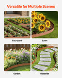 Laundry Cleaning Supplies: VEVOR Steel Landscape Edging, 10 Packs 40 x 4.5 in Weather-Resistant & Pre-Rust Metal Landscape Edging, Bendable Garden Edging Border, Heavy Duty Lawn Edging, Flower Bed Yard Pathway Divider