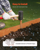 Laundry Cleaning Supplies: VEVOR Steel Landscape Edging, 6 Packs 40 x 6 in Weather-Resistant & Pre-Rust Metal Landscape Edging, Bendable Garden Edging Border, Heavy Duty Lawn Edging, Flower Bed Yard Pathway Divider