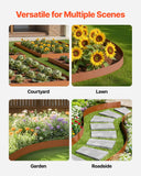 Laundry Cleaning Supplies: VEVOR Steel Landscape Edging, 6 Packs 40 x 6 in Weather-Resistant & Pre-Rust Metal Landscape Edging, Bendable Garden Edging Border, Heavy Duty Lawn Edging, Flower Bed Yard Pathway Divider