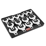 Basketball & Basketball Accessories: VEVOR Crowfoot Wrench Set, 1/2" Drive 14-Piece SAE (1-1/16" - 2") Crows Foot Wrench Set with Storage Tray, 40CR Material with Laser Etched Sizing, for Mechanical Maintenance or Repairs