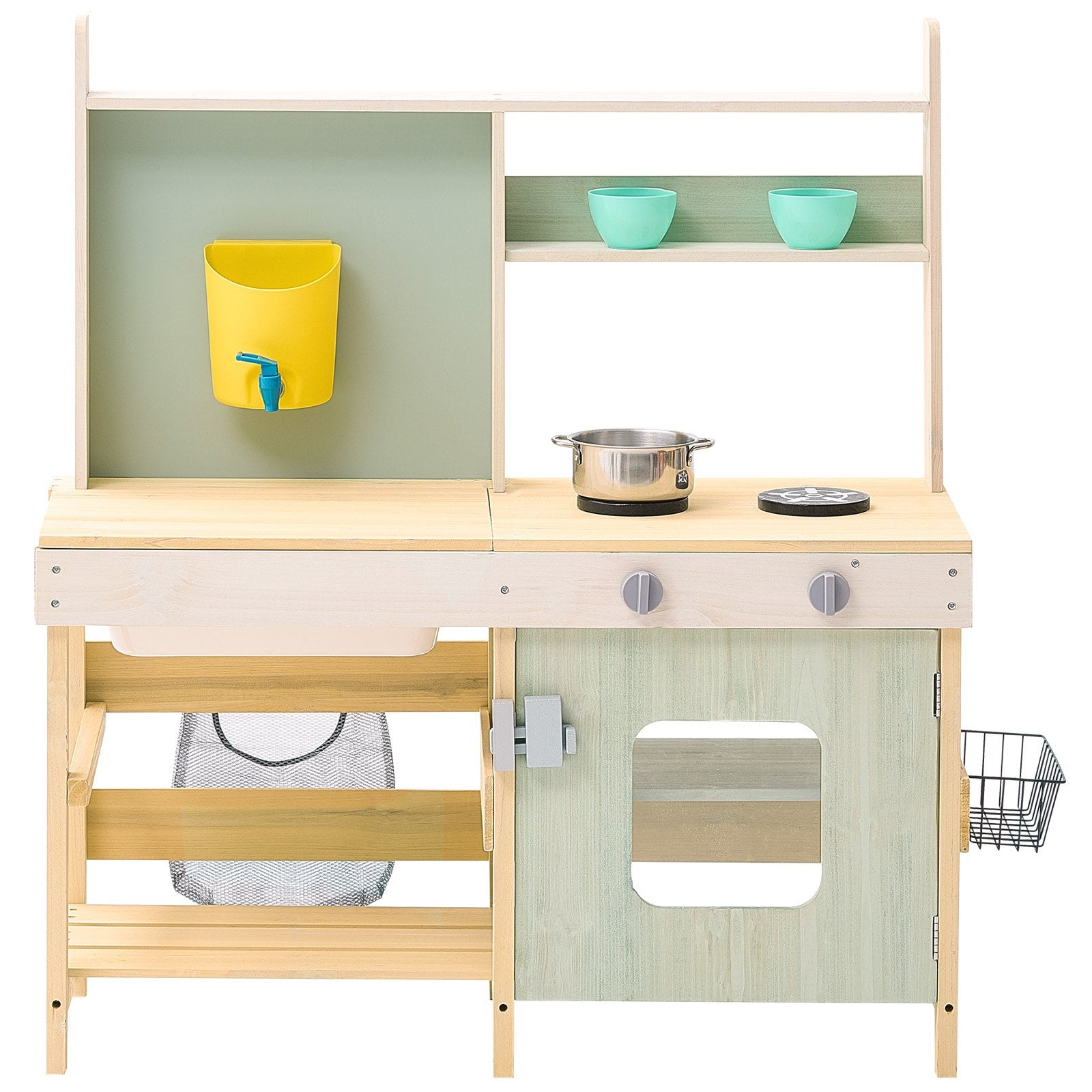Pretend Play: VEVOR Wooden Mud Kitchen Outdoor Toy Play Kitchen Set for Kids Pretend Playset