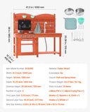 Pretend Play: VEVOR Wooden Mud Kitchen Outdoor Toy Play Kitchen Set for Kids Pretend Playset
