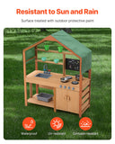 Pretend Play: VEVOR Wooden Mud Kitchen Outdoor Toy Play Kitchen Set for Kids Pretend Playset