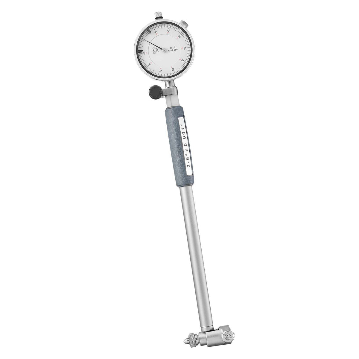 Dial Test Indicator and Bore Gauge Measuring Tool Set, Dial Indicator 0.03 mm Accuracy, 50.8-152.4 mm Bore Range with Rod, Storage Case, Anvils for Industrial Machining Measurements
