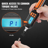 Screwdrivers: VEVOR Digital Torque Screwdriver 1/4" Range 2.65-70.67in/lb w/ 0.01N.m Increment