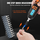 Screwdrivers: VEVOR Digital Torque Screwdriver 1/4" Range 2.65-70.67in/lb w/ 0.01N.m Increment