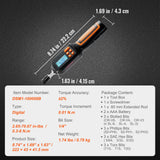 Screwdrivers: VEVOR Digital Torque Screwdriver 1/4" Range 2.65-70.67in/lb w/ 0.01N.m Increment