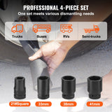 Automotive Repair & Speciality Tools: VEVOR Torque Multiplier, Heavy Duty Torque Multiplier Wrench Set, 1 Inch Drive Lug Nut Wrench Torque Multiplier, 1:58 4800N.m Lug Nut Remover, with 4 Sockets and Storage Case for Truck Trailer RV