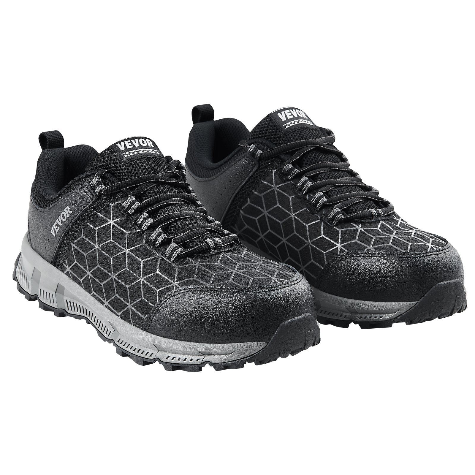 Boy's Shoes: VEVOR Steel Toe Shoes for Men US Size 11 Athletic Work Shoe Sneakers Black