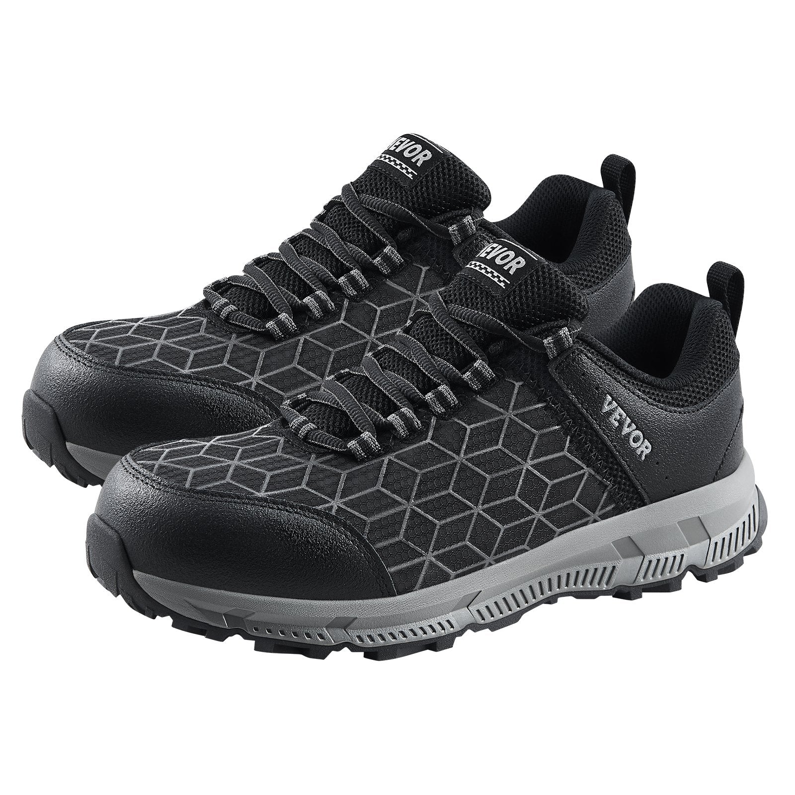 Boy's Shoes: VEVOR Steel Toe Shoes for Men US Size 11 Athletic Work Shoe Sneakers Black