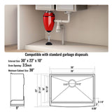 Kitchen & Bathroom DIY: VEVOR Farmhouse Kitchen Sink, 304 Stainless Steel Drop-In Sinks, Top Mount Single Bowl Basin with Ledge & Accessories, Household Dishwasher Sinks for Workstation, Prep Kitchen, and Bar Sink, 30 inch