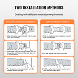 Air Compressors Accessories: VEVOR Dryer Vent Hose, 152.4MM Insulated Flexible Duct 7.62M Long with 2 Duct Clamps, Heavy-Duty Three Layer Protection for HVAC Heating Cooling Ventilation and Exhaust, R-6.0 Flame Resistance Value