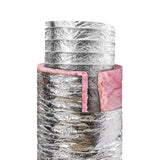 Air Compressors Accessories: VEVOR Dryer Vent Hose, 152.4MM Insulated Flexible Duct 7.62M Long with 2 Duct Clamps, Heavy-Duty Three Layer Protection for HVAC Heating Cooling Ventilation and Exhaust, R-6.0 Flame Resistance Value