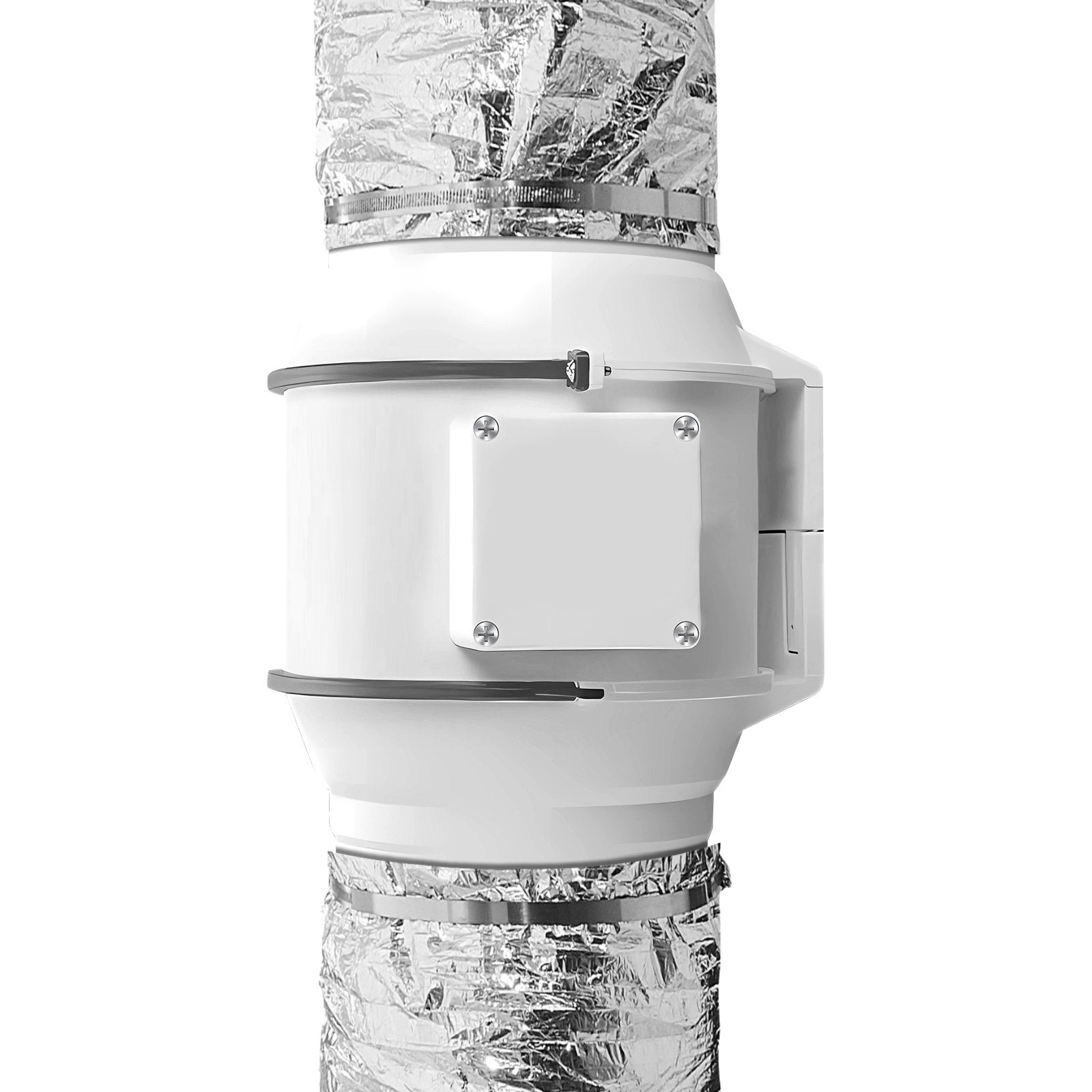 Air Compressors Accessories: VEVOR Dryer Vent Hose, 152.4MM Insulated Flexible Duct 7.62M Long with 2 Duct Clamps, Heavy-Duty Three Layer Protection for HVAC Heating Cooling Ventilation and Exhaust, R-6.0 Flame Resistance Value