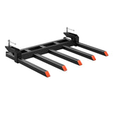 Automotive Parts: VEVOR Clamp on Debris Forks to 1200 mm Bucket, 1200 kg Capacity Heavy Duty Clamp on Pallet Forks Attachments, Fit for Loader Bucket Skidsteer Tractor to Clean up Fallen Limbs Debris or Yard Wwaste