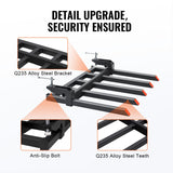Automotive Parts: VEVOR Clamp on Debris Forks to 1200 mm Bucket, 1200 kg Capacity Heavy Duty Clamp on Pallet Forks Attachments, Fit for Loader Bucket Skidsteer Tractor to Clean up Fallen Limbs Debris or Yard Wwaste