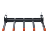 Automotive Parts: VEVOR Clamp on Debris Forks to 1200 mm Bucket, 1200 kg Capacity Heavy Duty Clamp on Pallet Forks Attachments, Fit for Loader Bucket Skidsteer Tractor to Clean up Fallen Limbs Debris or Yard Wwaste