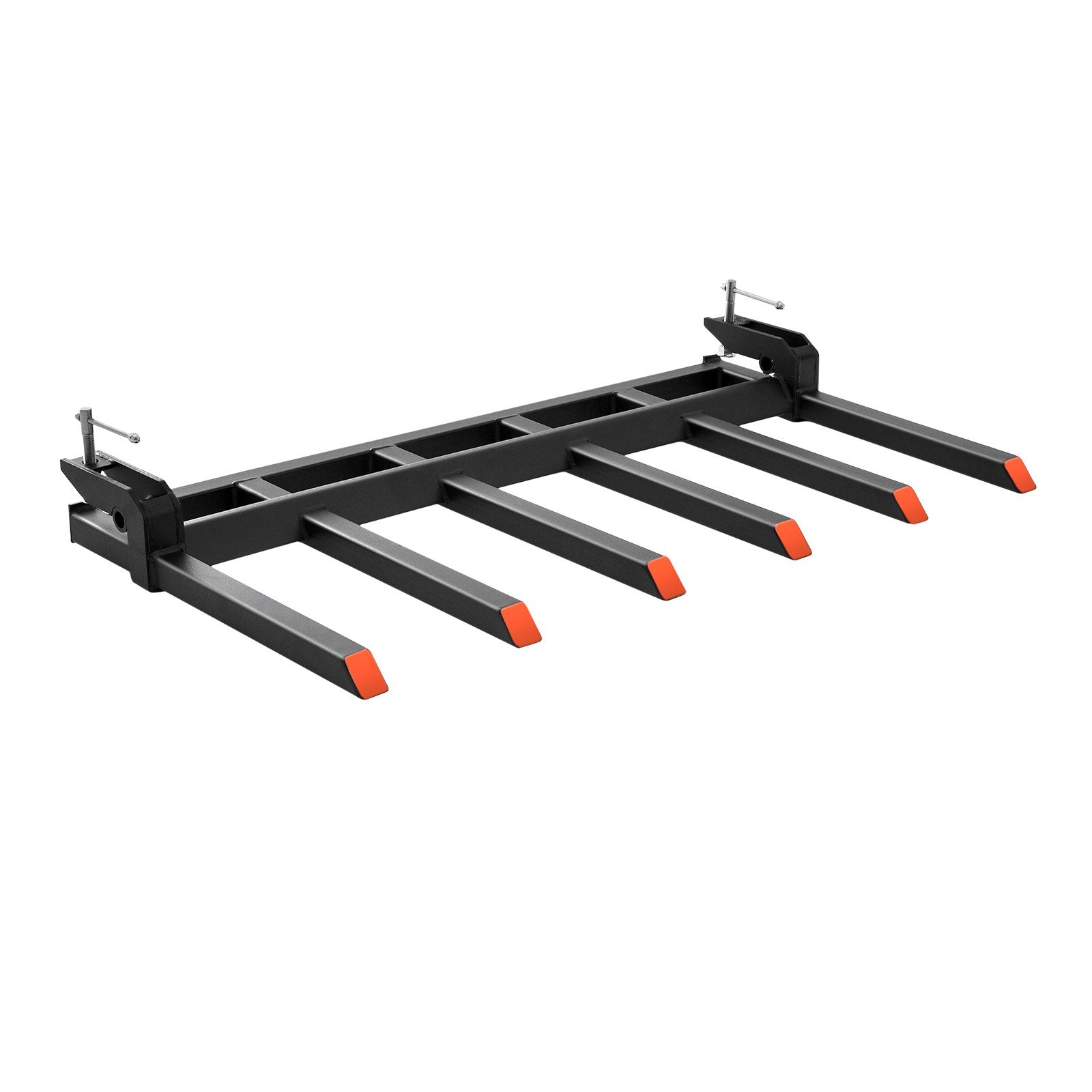 Automotive Parts: VEVOR Clamp on Debris Forks to 1500 mm Bucket, 2000 kg Capacity Heavy Duty Clamp on Pallet Forks Bucket, Fit for Loader Bucket Skidsteer Tractor to Clean up Fallen Limbs Debris or Yard Wwaste