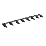 Automotive Parts: VEVOR Bucket Tooth Bar, 1650mm, Heavy Duty Tractor Bucket 8 Teeth Bar for Loader Tractor Skidsteer, 2000 kg Load-Bearing Capacity Bolt On Design, for Efficient Soil Excavation and Bucket Protection