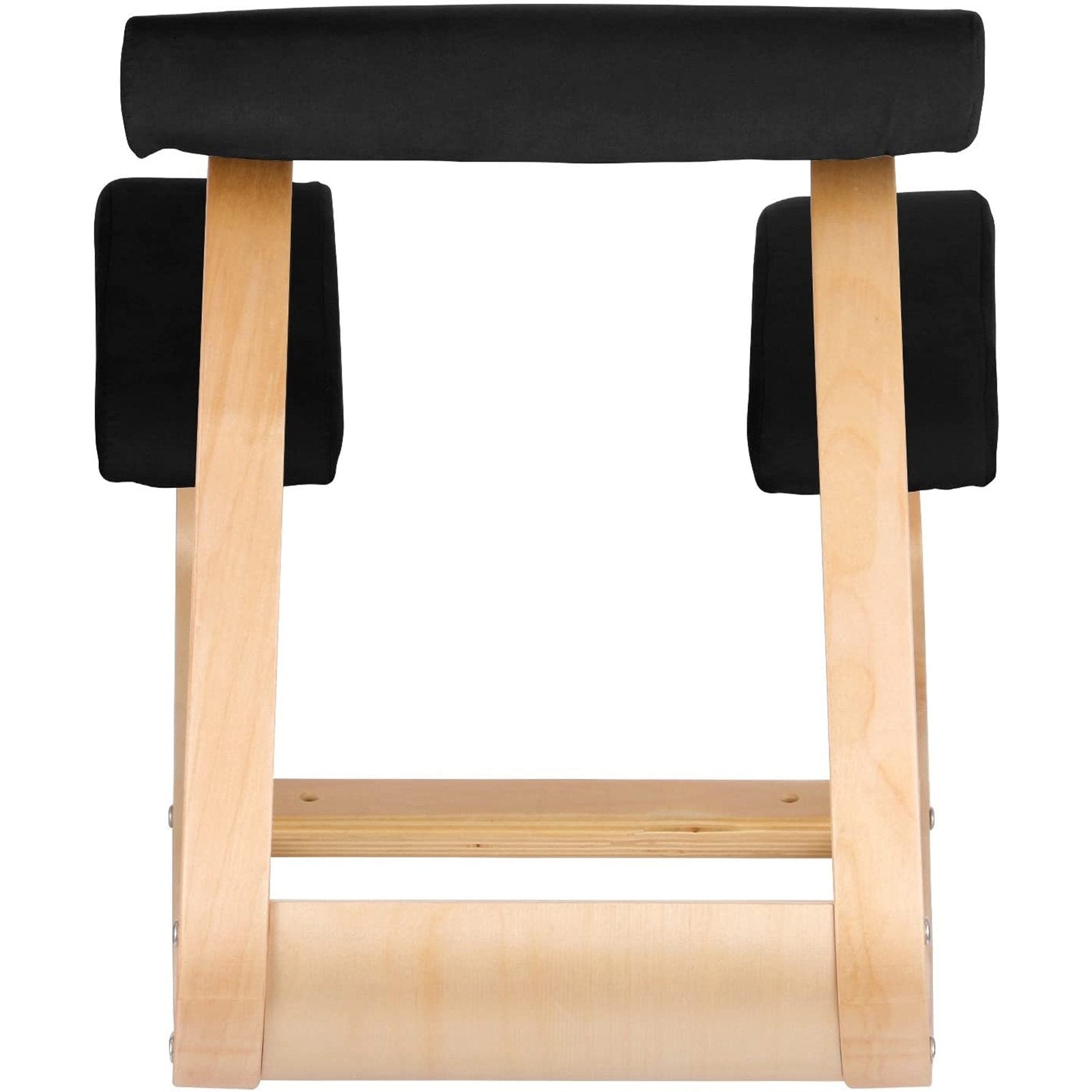 Back Care: VEVOR Wooden Ergonomic Kneeling Chair Memory Seat Cushion Relieving Body Black
