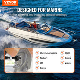 Boating Accessories: VEVOR Gimbal Bearing Alignment and Install Kit Mercruiser Alpha Bravo OMC Cobra