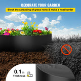 Canopies & Gazebos: VEVOR Landscape Edging, 25.4cm Depth 91.44m Total Length, Recycled HDPE Coiled Terrace Board, Flexible Bender Border for Landscaping, Lawn, Garden, Yard, Against Invading Weeds, Black