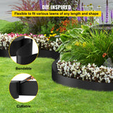 Canopies & Gazebos: VEVOR Landscape Edging, 25.4cm Depth 91.44m Total Length, Recycled HDPE Coiled Terrace Board, Flexible Bender Border for Landscaping, Lawn, Garden, Yard, Against Invading Weeds, Black