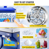 Reptile & Amphibian Habitat Accessories: VEVOR Commercial Ice Shaver Ice Shaving Machine Crusher Snow Cone Maker 200KG/H