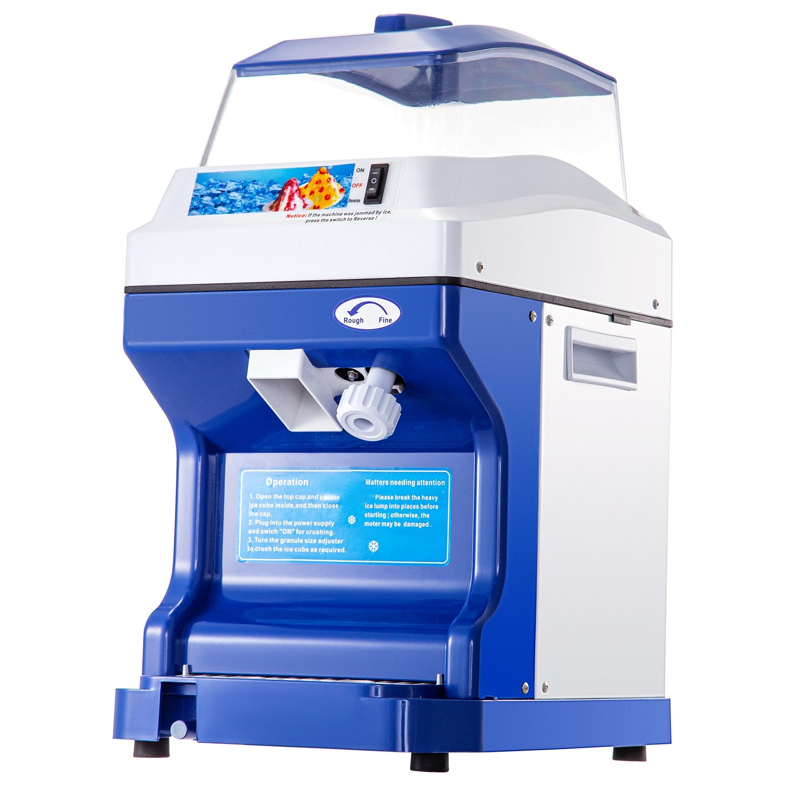 Reptile & Amphibian Habitat Accessories: VEVOR Commercial Ice Shaver Ice Shaving Machine Crusher Snow Cone Maker 200KG/H