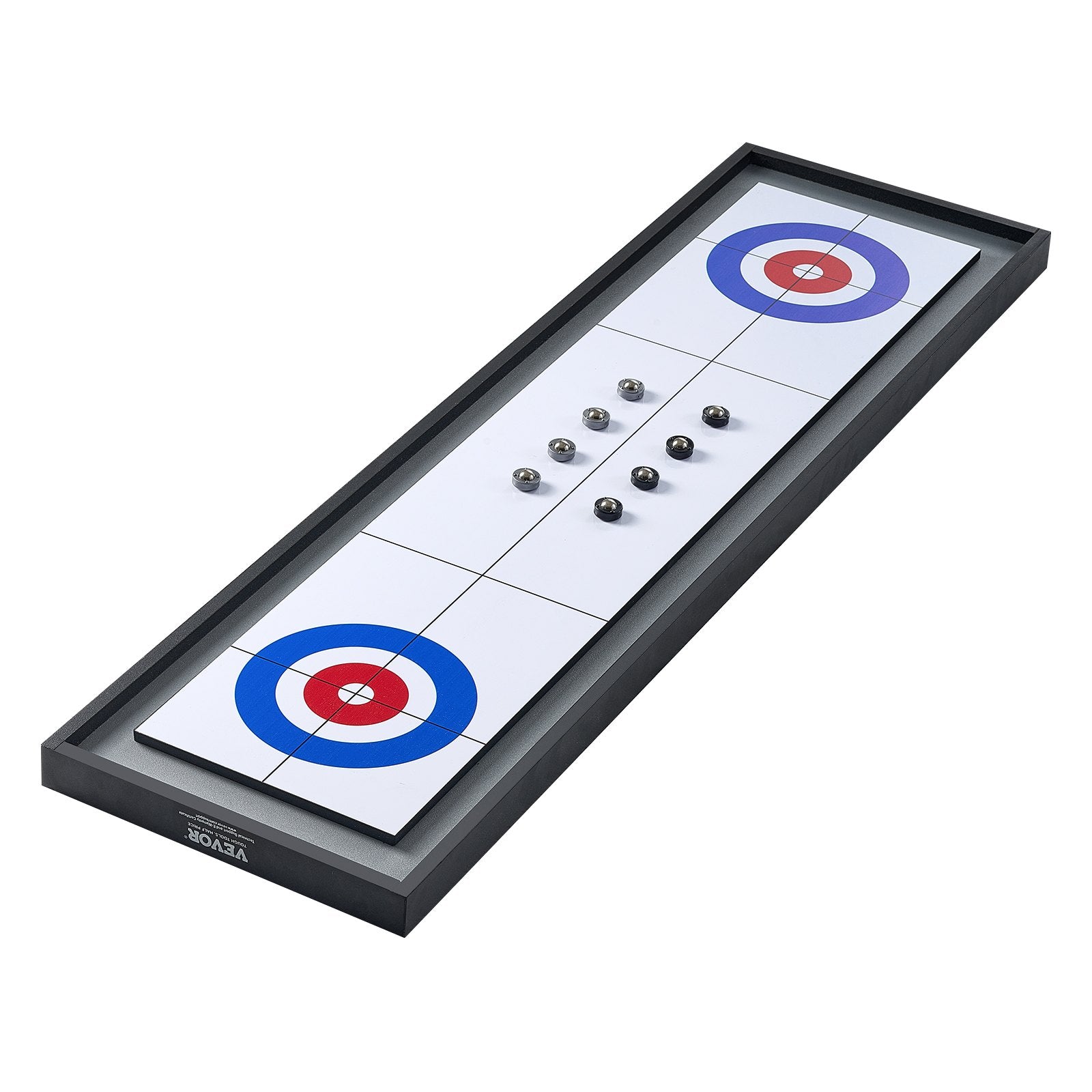 Basketball & Basketball Accessories: VEVOR 114cm Shuffleboard and Curling 2 in 1 Board Game Portable Tabletop Set