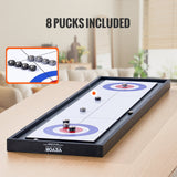 Basketball & Basketball Accessories: VEVOR 114cm Shuffleboard and Curling 2 in 1 Board Game Portable Tabletop Set