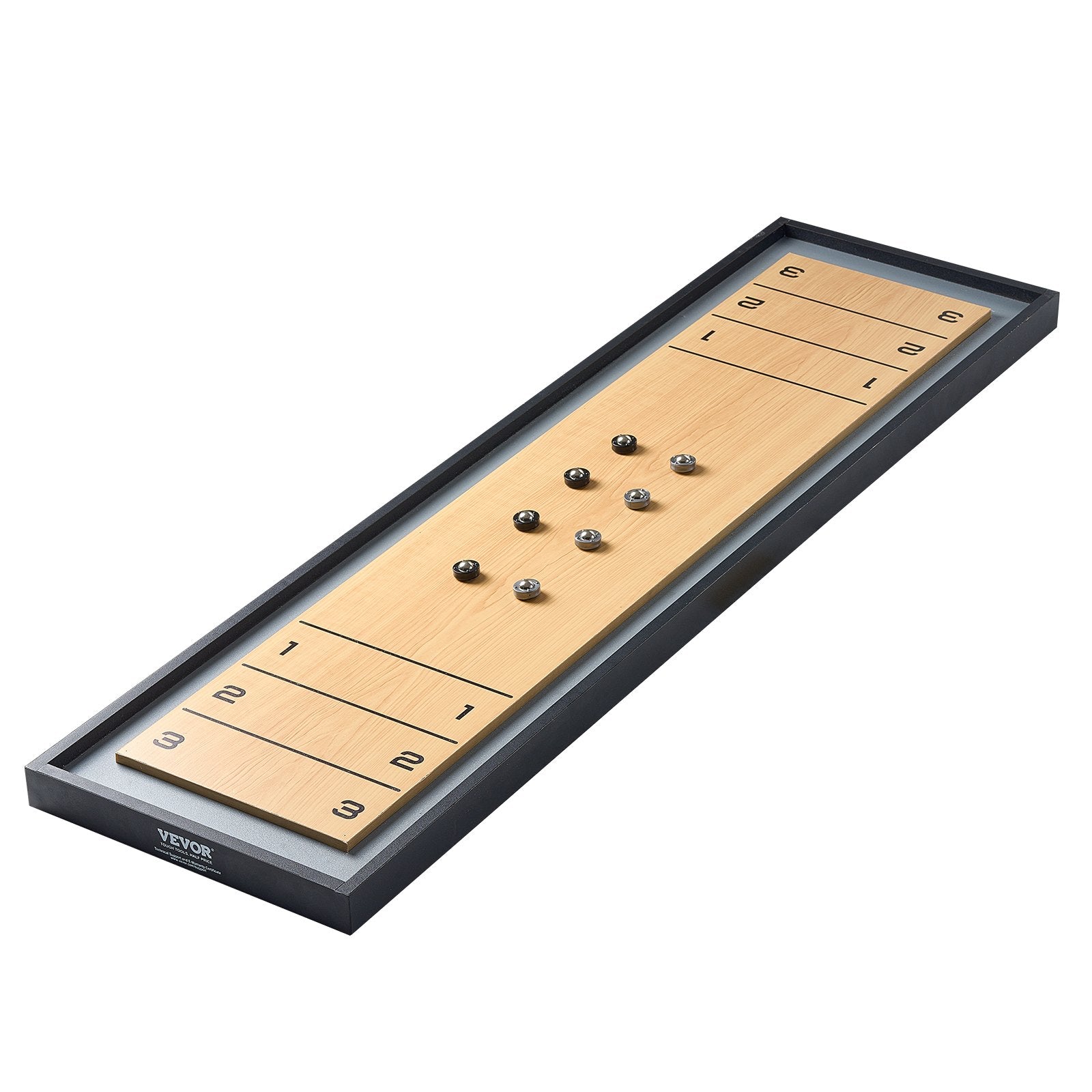Basketball & Basketball Accessories: VEVOR 114cm Shuffleboard and Curling 2 in 1 Board Game Portable Tabletop Set