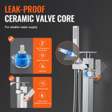 Toilet & Bidet Accessories: VEVOR Freestanding Bathtub Faucet, Floor Mount, Freestanding Tub Filler, Shower Mixer Taps, Two Water Modes, Swivel Spout, for Bathing & Showering Pet Bathing Cleaning Drains Toilet Flushing