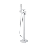Toilet & Bidet Accessories: VEVOR Freestanding Bathtub Faucet, Floor Mount, Freestanding Tub Filler, Shower Mixer Taps, Two Water Modes, 360° Swivel Spout, for Bathing & Showering Pet Bathing Cleaning Drains Toilet Flushing