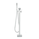 Toilet & Bidet Accessories: VEVOR Freestanding Bathtub Faucet, Floor Mount, Freestanding Tub Filler, Shower Mixer Taps, Two Water Modes, 360° Swivel Spout, for Bathing & Showering Pet Bathing Cleaning Drains Toilet Flushing