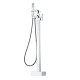 Toilet & Bidet Accessories: VEVOR Freestanding Bathtub Faucet, Floor Mount, Freestanding Tub Filler, Shower Mixer Taps, Two Water Modes, 360° Swivel Spout, for Bathing & Showering Pet Bathing Cleaning Drains Toilet Flushing