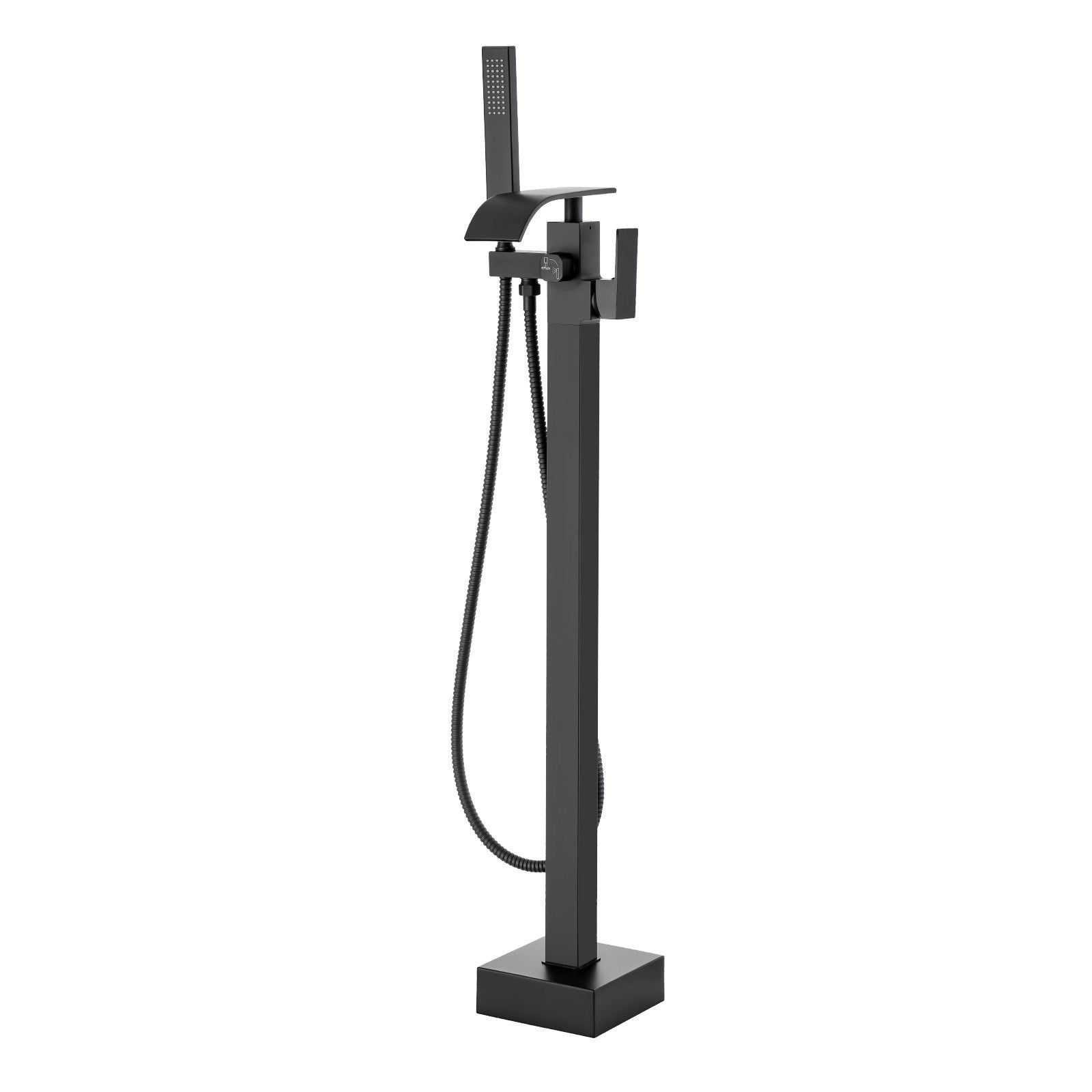 Freestanding Bathtub Faucet, Floor Mount, Freestanding Tub Filler, Shower Mixer Taps, Two Water Modes, 360° Swivel Spout, for Bathing & Showering Pet Bathing Cleaning Drains Toilet Flushing