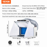 Arts & Crafts: VEVOR Airbrush Spray Booth Portable Hobby Airbrush Paint Spray Booth for Models