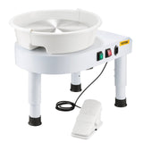 Mobility & Accessibility: VEVOR Pottery Wheel, 28 cm Ceramic Wheel Forming Machine, 60-300 RPM Speed Adjustable Foot Pedal, Adjustable Lift Leg, Detachable Basin, Complete Tool Accessory Kit for Work Art Craft DIY, White