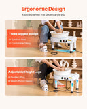Mobility & Accessibility: VEVOR Pottery Wheel, 28 cm Ceramic Wheel Forming Machine, 60-300 RPM Speed Adjustable Foot Pedal, Adjustable Lift Leg, Detachable Basin, Complete Tool Accessory Kit for Work Art Craft DIY, White