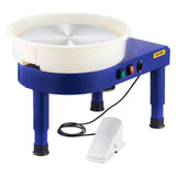 Mobility & Accessibility: VEVOR Pottery Wheel, 35 cm Ceramic Wheel Forming Machine, 60-300 RPM Speed Adjustable Foot Pedal, Adjustable Lift Leg, Detachable Basin, Complete Tool Accessory Kit for Work Art Craft DIY, Blue