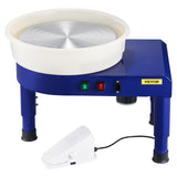 Mobility & Accessibility: VEVOR Pottery Wheel, 35 cm Ceramic Wheel Forming Machine, 60-300 RPM Speed Adjustable Foot Pedal, Adjustable Lift Leg, Detachable Basin, Complete Tool Accessory Kit for Work Art Craft DIY, Blue