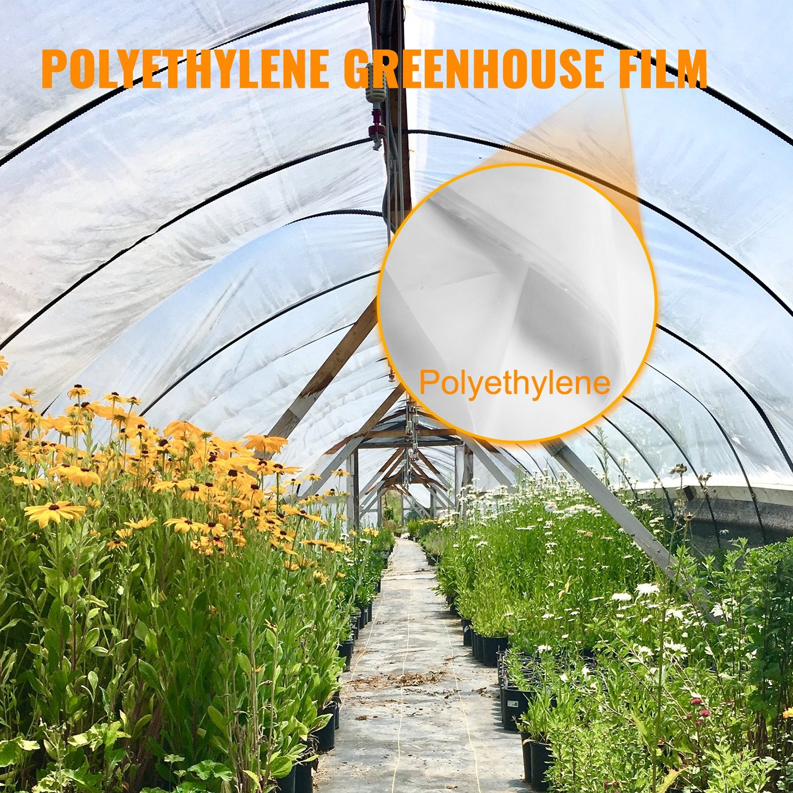 Gardening Tools: VEVOR Greenhouse Film, Greenhouse Polyethylene Film 20x28 ft Greenhouse Plastic