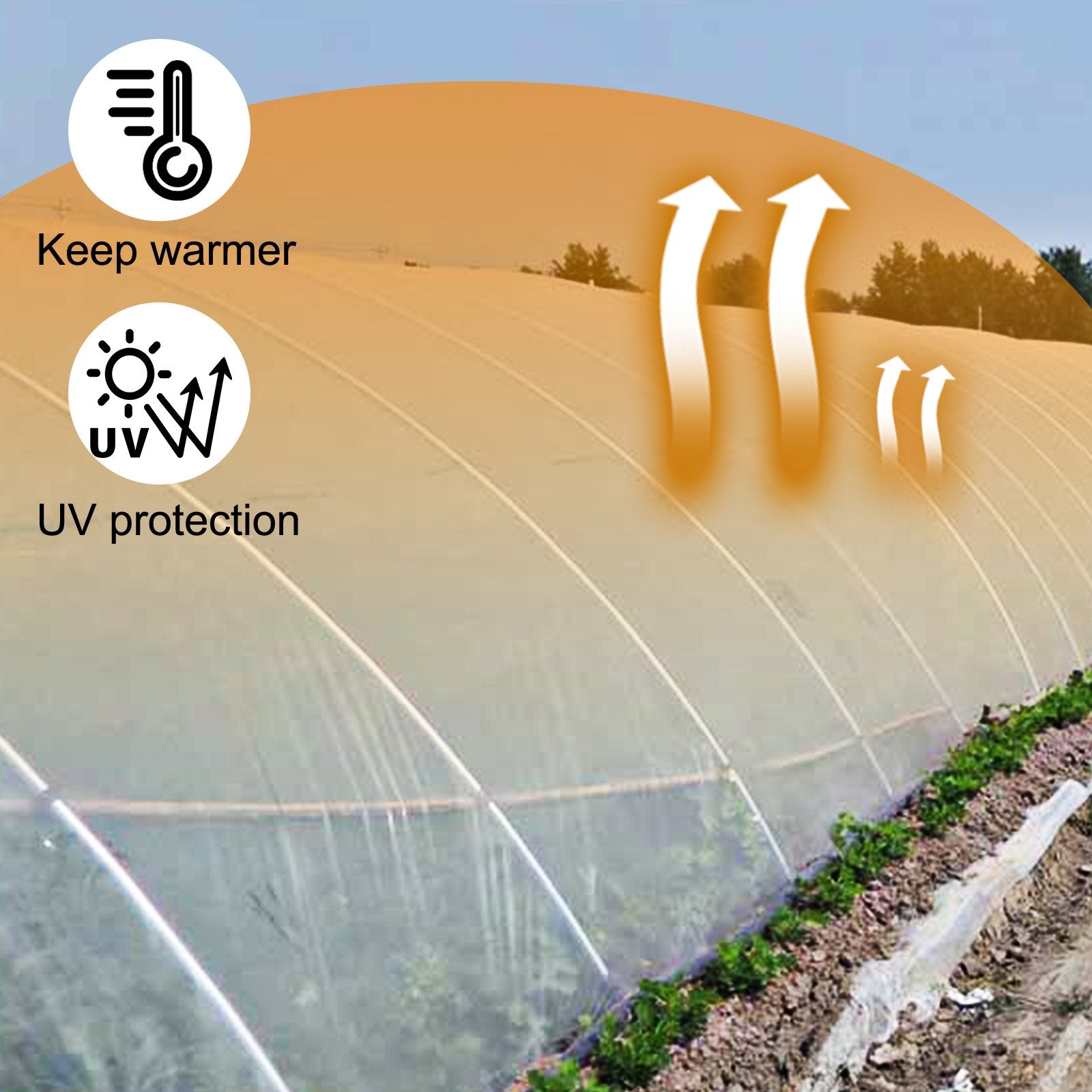 Gardening Tools: VEVOR Greenhouse Film, Greenhouse Polyethylene Film 20x28 ft Greenhouse Plastic
