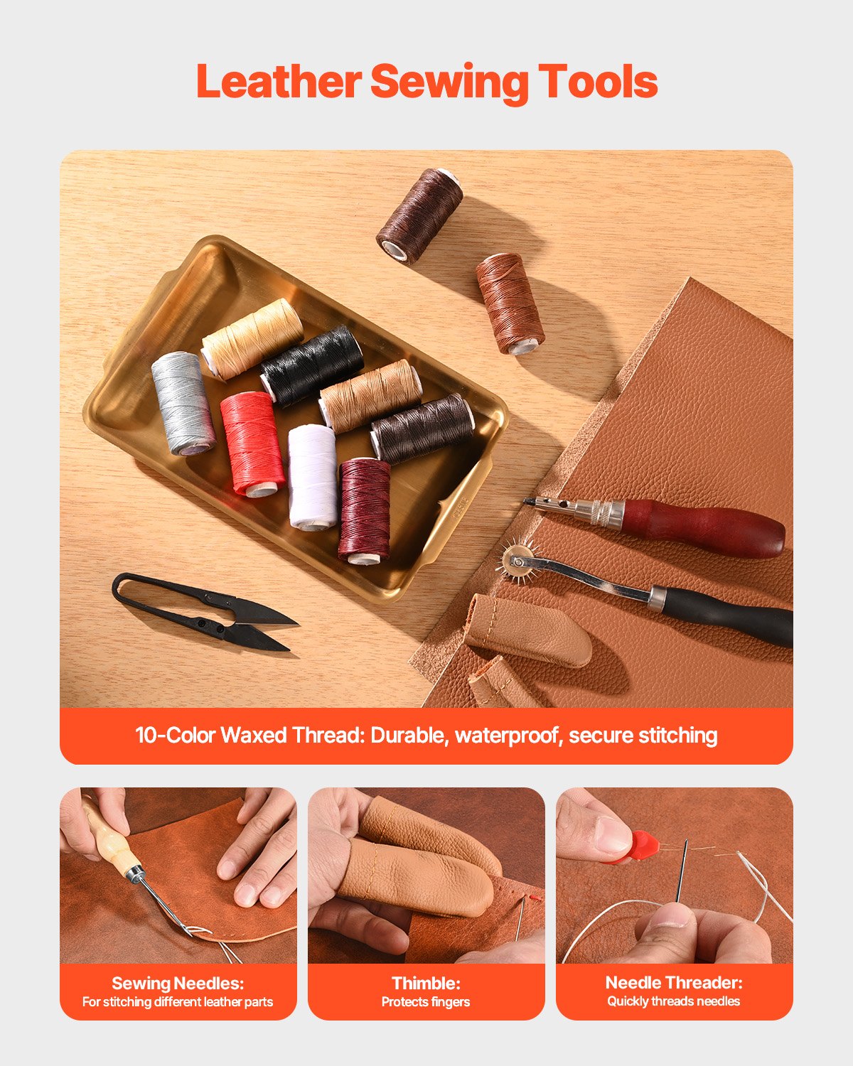 Hand Tools: VEVOR Leather Working Tools Kit, 38 PCS Leather Craft Tools with Portable Canvas Storage Bag, Engraving Punching Sewing Stamping Cutting Tools, Ideal for Beginners DIY Enthusiasts and Professionals