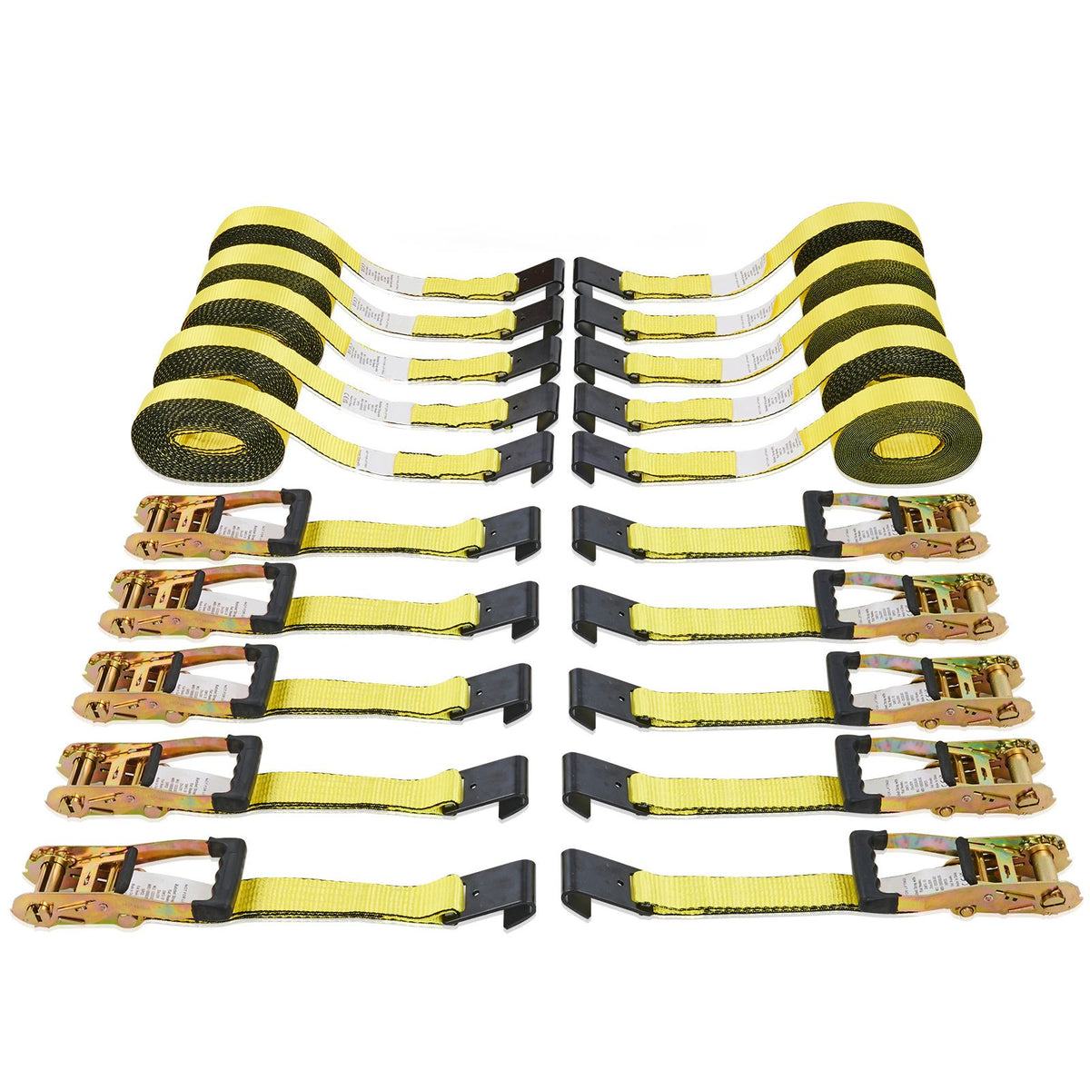 10 Pack Ratchet Tie Down Straps 10000 lbs 2