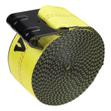 Cat Carriers & Crates: VEVOR Winch Straps, 10.2 cm x 9.1 m, 2.7T Load Capacity, 8.2T Break Strength, Truck Straps with Flat Hook, Flatbed Tie Downs Cargo Control for Trailers, Farms, Rescues, Tree Saver, Yellow (10 Pack)