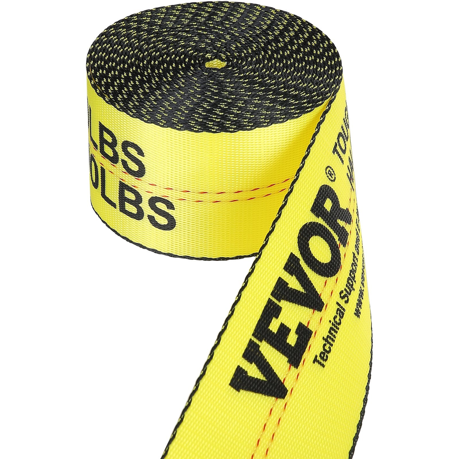 Cat Carriers & Crates: VEVOR Winch Straps, 10.2 cm x 9.1 m, 2.7T Load Capacity, 8.2T Break Strength, Truck Straps with Flat Hook, Flatbed Tie Downs Cargo Control for Trailers, Farms, Rescues, Tree Saver, Yellow (10 Pack)